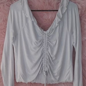 Brand: Forever 21 Size: 3X Color: White/Greyish